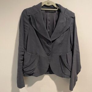 Donna Karan Collection Slouchy Grey Jacket
